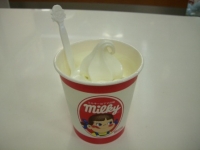 ミルキー味のソフトクリーム