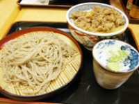 おそばと牛丼