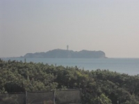 辻堂の海岸から見える江ノ島