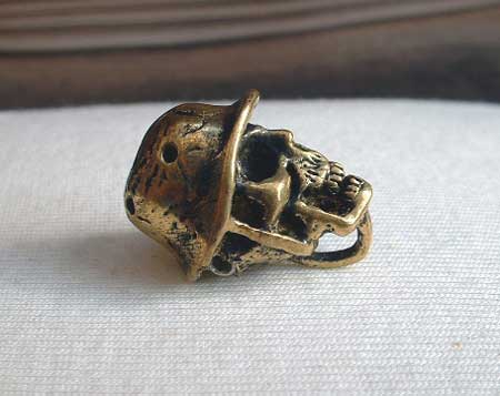 美品［天然エメラルド 1.556ct］7.46×6.27mm ソーティング付 ルース 裸石 emerald ベリル 緑玉 宝石 ジュエリー  SKULL-CHAR ゴブリンリング クリアジルコニア スカルチャー スカル どくろ