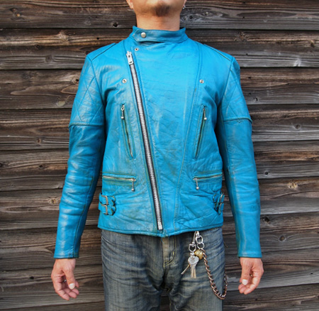 希少カラー!ターコイズブルー 70's Real Leathers Turquoise 希少カラー!ターコイズブルー 70's Real Leathers Turquoise