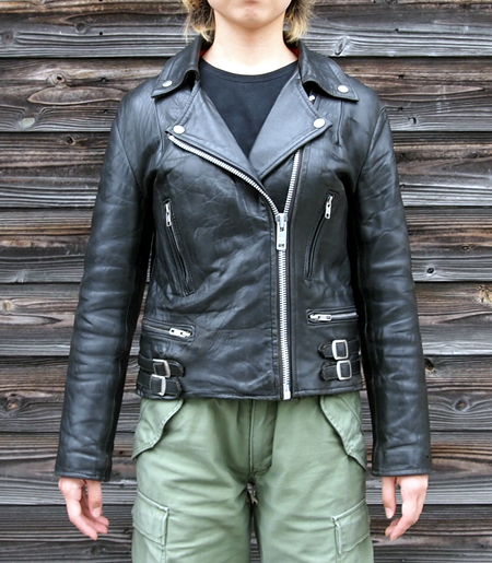 希少サイズ！70's Real Leathers Black Lightning Type (32) VJK-60