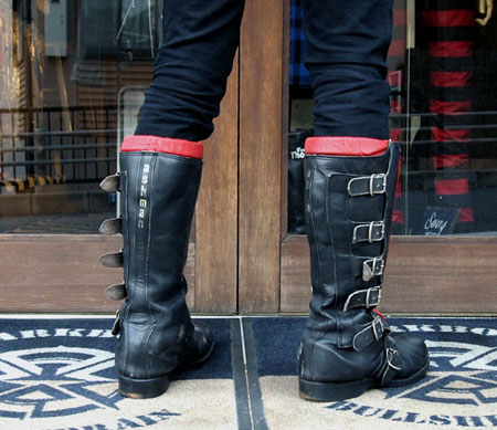 3/20 更新！ASHMAN 6-Buckle Red Line Boots (UK/8.5) UKB-136 | New