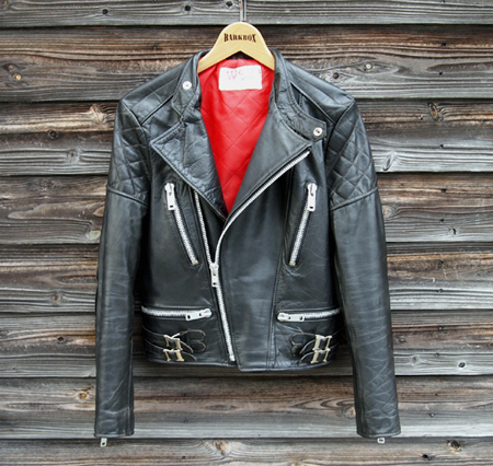 中古】破有)70's Wolf Leather ウルフレザー シングルライダース
