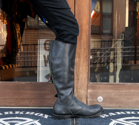 全サイズ再入荷！BARKBOX 6-Buckle Zipper Long Leather Boots 日本製 