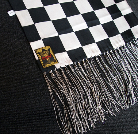 テンダーロイン SCARF CHECKER スカーフ マフラー ストール 3/6 更新！シルク ストール 通称「ロッカーズ スカーフ」 チェッカー