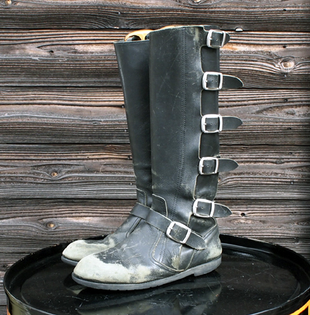 20年目もコレだ！BARKBOX 6 Buckles Zipper Long Leather Boots | New 