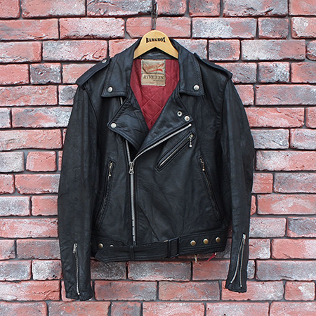 美品BARKBOX レザー ダブルライダースジャケット 38 ロンジャン
