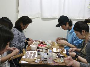 マクラメワークショップ/吉祥寺/巻き結び講座/中級編参加者のみなさま