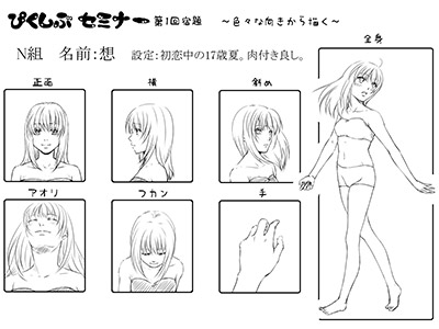 宿題解答例:作者・想