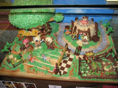 チョコで出来たアイルー村