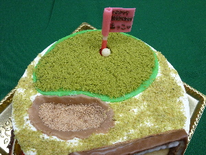 ゴルフ場のイメージでデコレーションケーキ 品川菓匠孝庵のブログ