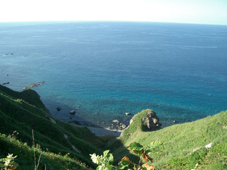 神威岬の海