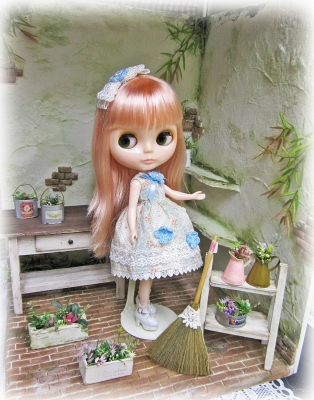 ブライスやmomokoに!! ミニチュアカントリー natural leavesさまドール