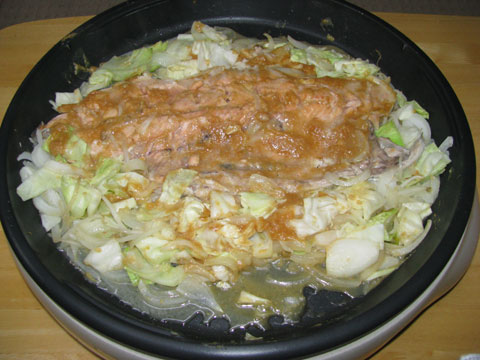 カラフトマスのチャンチャン焼き