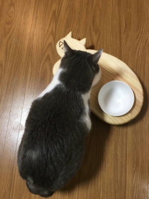 13.CATS.WORKSオリジナルネコ型フードテーブルミニサイズ