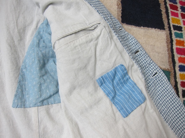 visvim ビズビム GRANGER BLAZER (INDIGO CHECK) WHITE 4.jpg