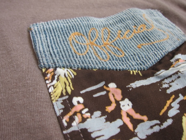 visvim ビズビム WORK POCKET TEE BROWN 2.jpg