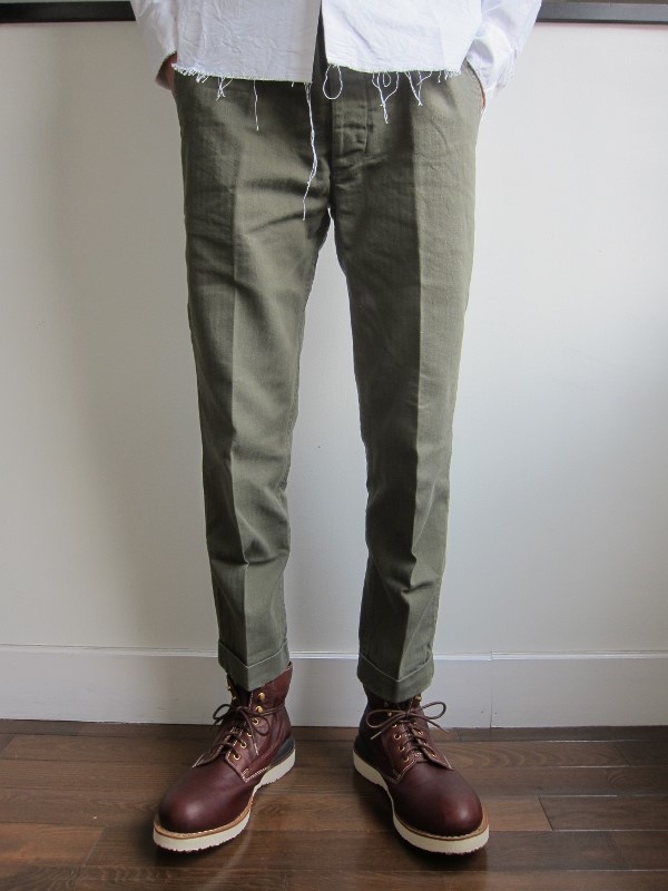 HIGH WATER CHINO HERRINGBONE OLIVE 1.jpg