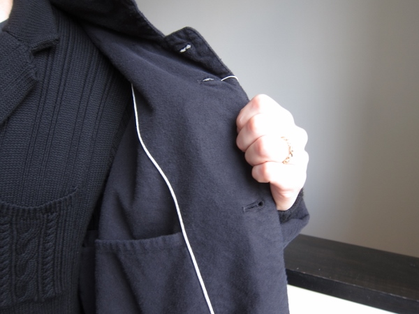 ONES STROKE ワンズストローク Flannel Coat 6.jpg