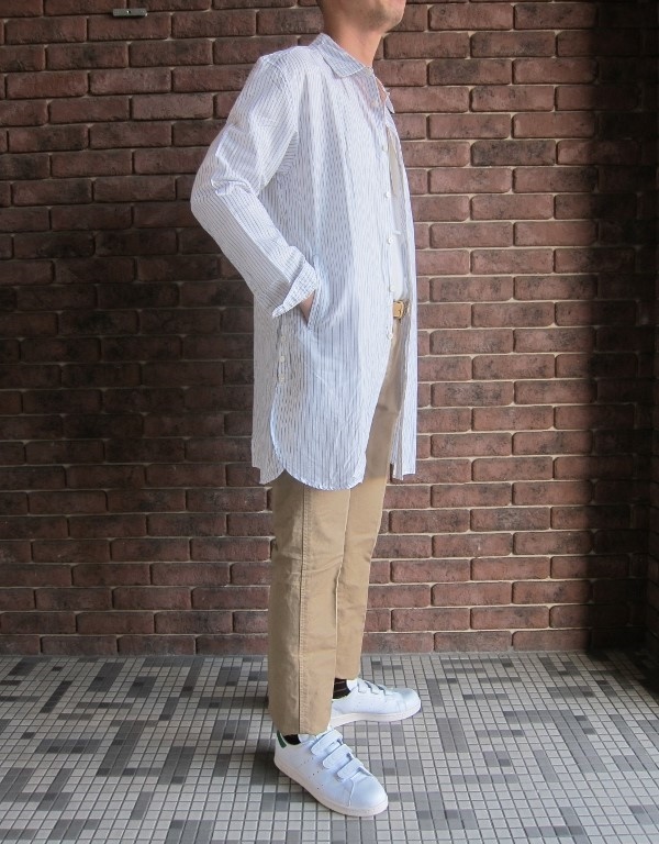 ONES STROKE ワンズストローク Stripe Long Shirt 5.jpg