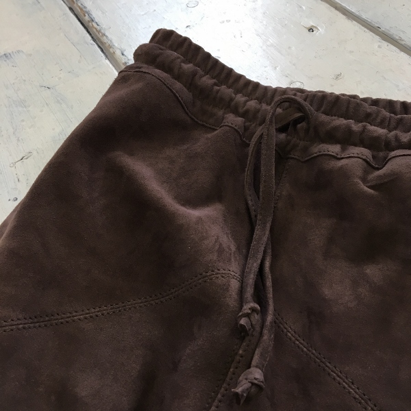 Marea Erre ޥ쥢å suede long pants brown 6.jpg