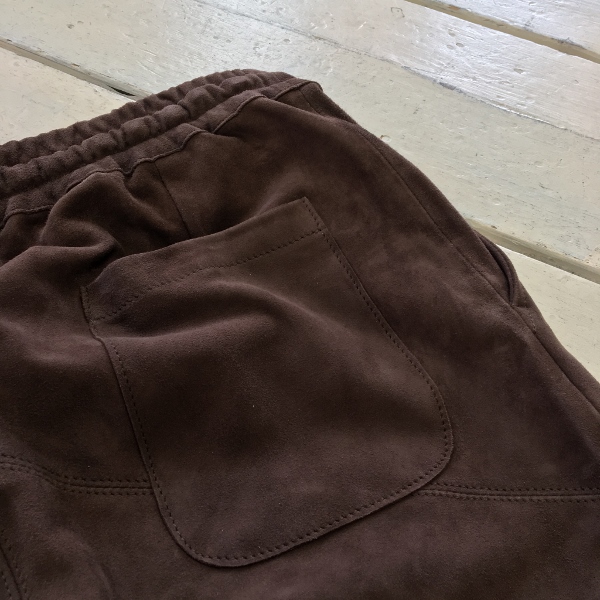 Marea Erre ޥ쥢å suede long pants brown 8.jpg