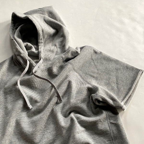 REIGNING CHAMP 쥤˥󥰥 CUT OFF PULLOVER HOODIE LIGHTWEIGHT TERRY H.GREY ѡ 1.jpg