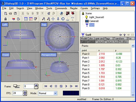 Bishop3D で蒸気ドームのモデリング