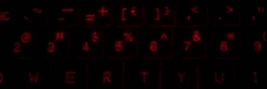 投影されたキーボード