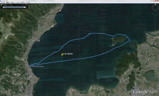 琵琶湖セーリング 軌跡