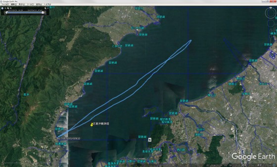 GPSのトラッキングデータをGoogle Earthで表示