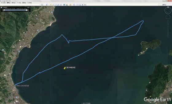 GPSのトラッキングデータをGoogle Earthで表示