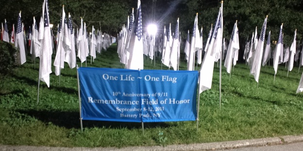 One life, One Flag at Battery Park, NYC