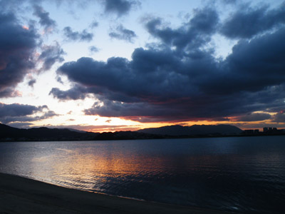 朝日 絵を描いてみる