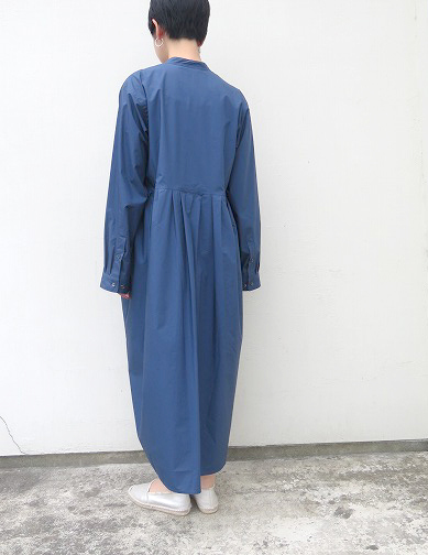 美品 ソフィードール コットンタイプライター 膝下丈プルオーバー ワンピース 青 SOFIE D'HOORE. | LICAVOU blog