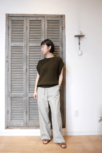 AURALEE WASHED FINX にぎわす TWILL EASY WIDE PANT