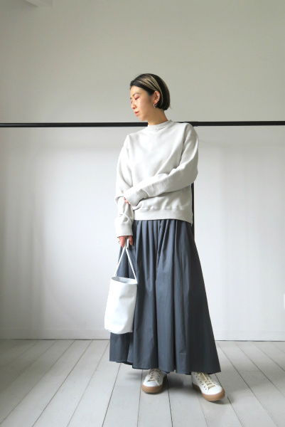 ATON ”COTTON TWILL WRAPPED PREATS SKIRT” | LICAVOU blog