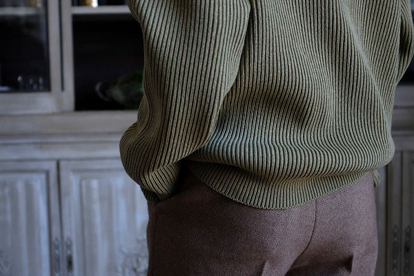 トップス AURALEE SUPER FINE WOOL RIB KNIT BIG P/O AURALEE 