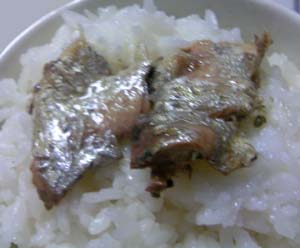 ご飯にのせて