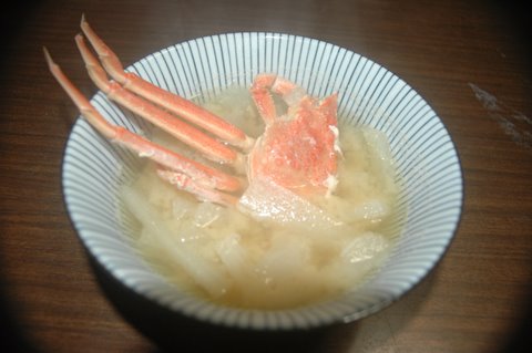 親ガニの味噌汁