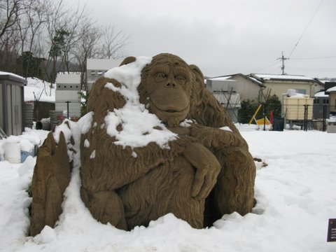 砂の美術館 雪景色