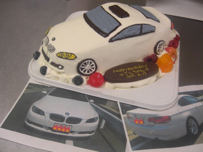 車の立体ケーキ はりまやblog 似顔絵ケーキ イラストケーキ 立体ケーキなど