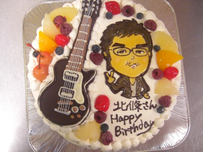 ギター ベース 立体トッピングケーキ はりまやblog 似顔絵ケーキ イラストケーキ 立体ケーキなど