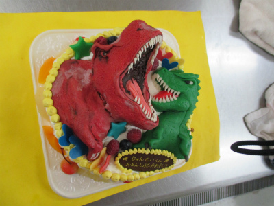 恐竜ケーキ はりまやblog 似顔絵ケーキ イラストケーキ 立体ケーキなど