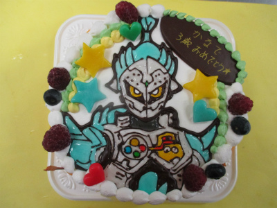 エグゼイド キュウレンジャーのケーキ はりまやblog 似顔絵ケーキ イラストケーキ 立体ケーキなど