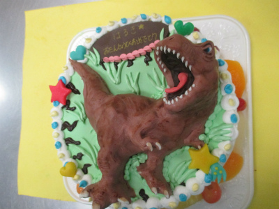 恐竜ケーキ はりまやblog 似顔絵ケーキ イラストケーキ 立体ケーキなど