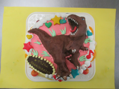 恐竜のケーキ はりまやblog 似顔絵ケーキ イラストケーキ 立体ケーキなど