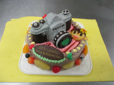 カメラのケーキ はりまやblog 似顔絵ケーキ イラストケーキ 立体ケーキなど