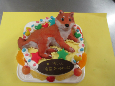 犬のケーキ はりまやblog 似顔絵ケーキ イラストケーキ 立体ケーキなど